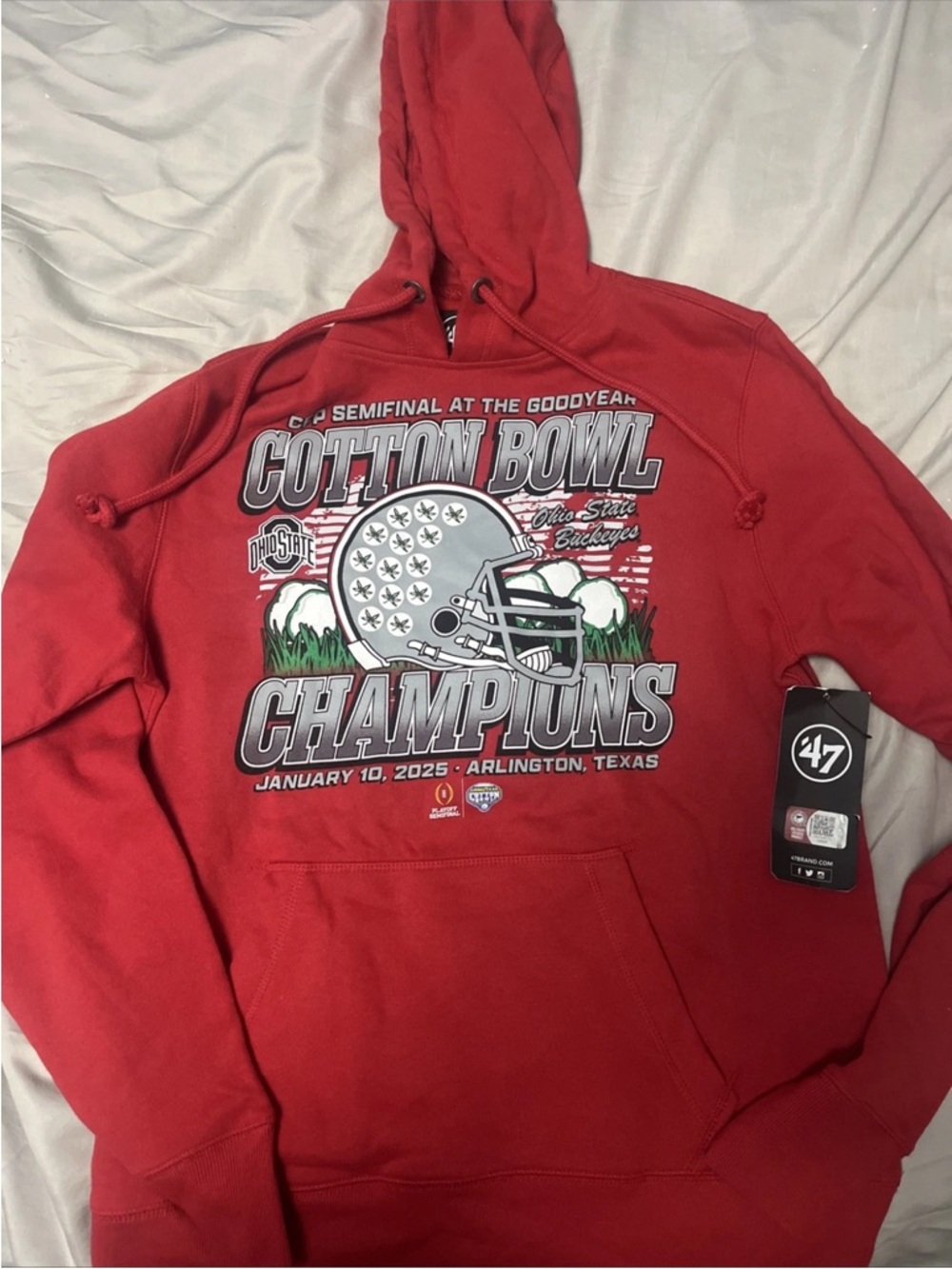 '47 Cotton Bowl Champions Red Hoodie - Ohio State